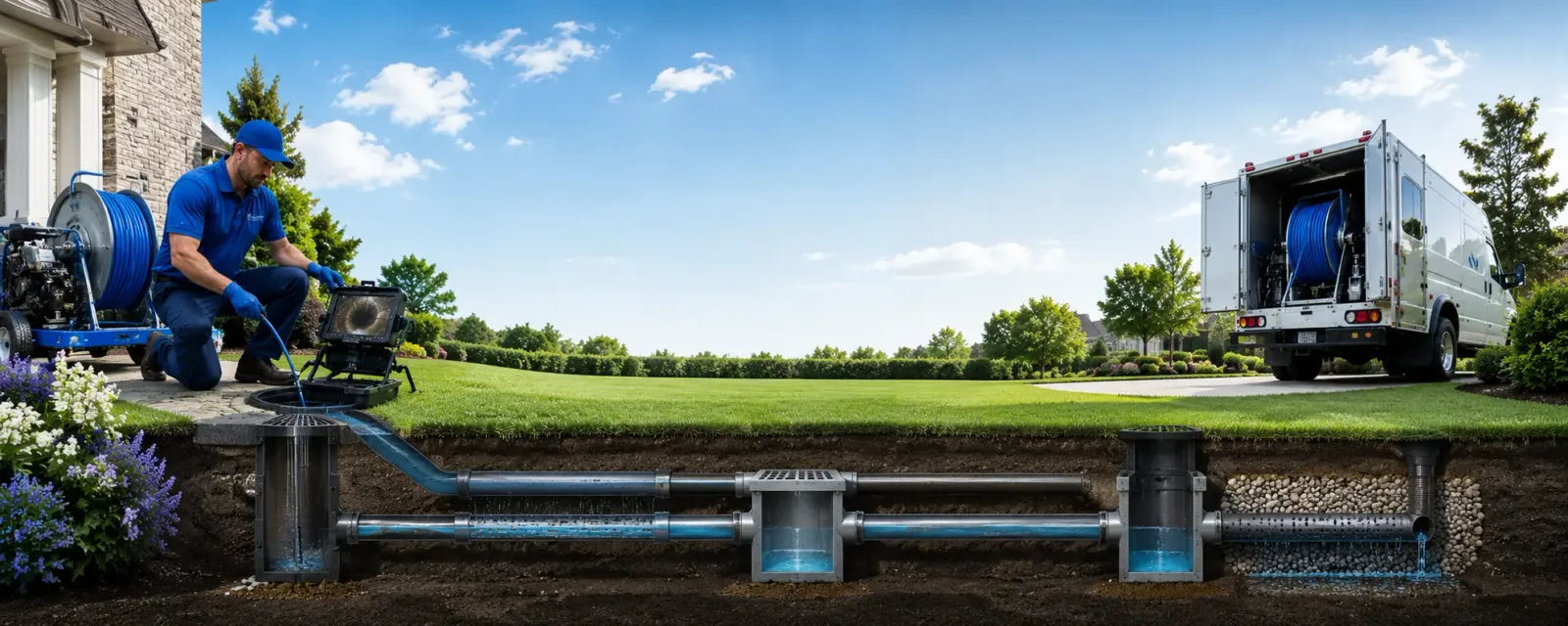 Outdoor drain cleaning information for Pineville, SC